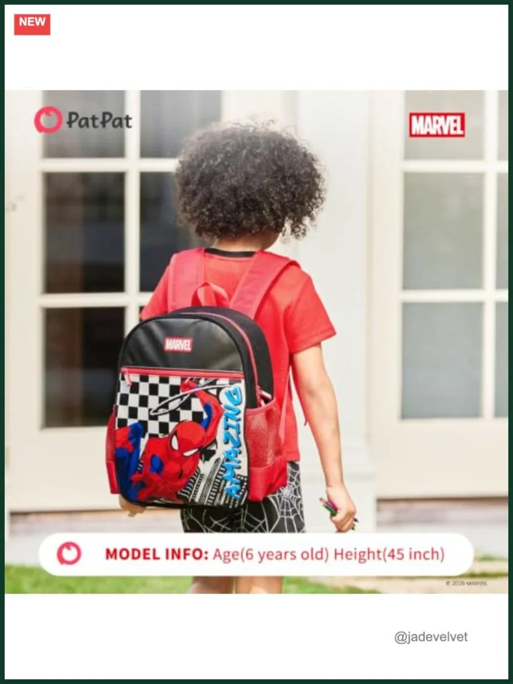Marvel Spiderman Backpack for Boys Kids School Kindergarten Lightweight